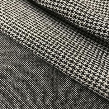 Hilco Jacquardjersey  Blandford schwarz weiß